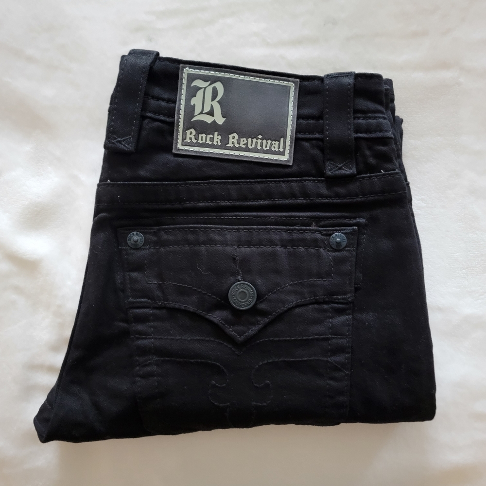 Rock Revival Jeans Black 33 x 32 slim straight